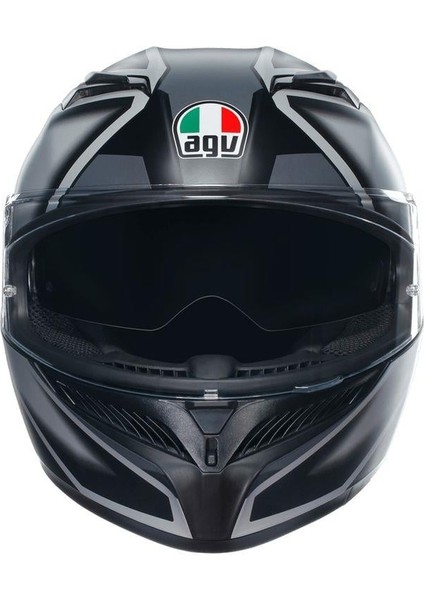 Motosiklet Kaskı K3 Mplk Compound Mat Black Grey fiyatları