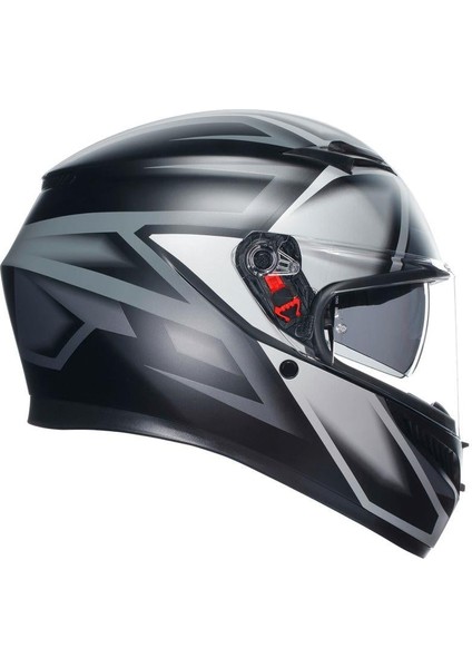 Motosiklet Kaskı K3 Mplk Compound Mat Black Grey modelleri