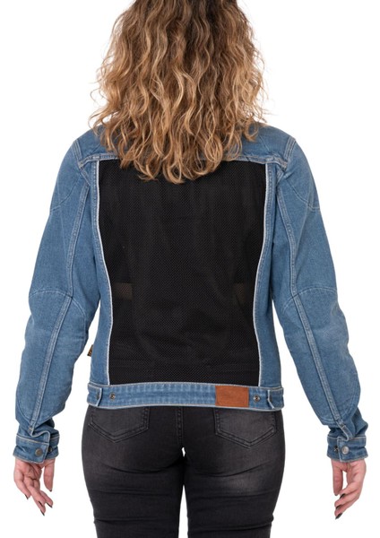 Thebikerjeans Blue Ice Korumalı File Motosiklet Kot Montu Kadın