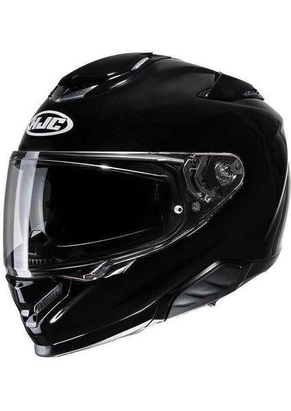 RPHA71 Güneş Visörlü Kapalı Motosiklet Kaskı Metal Siyah