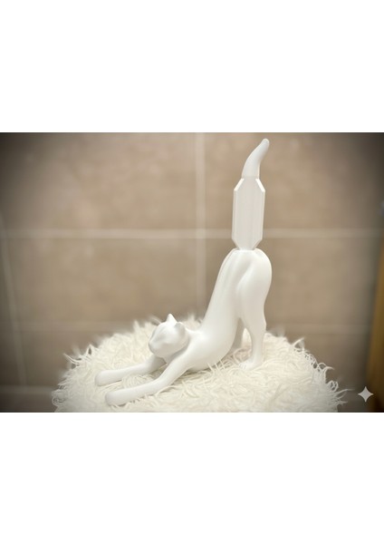 Esneyen Kedi Tuvalet Kağıdı Tutucu – Baskılı Sevimli Banyo Aksesuarı fiyatları