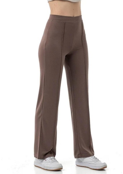 Kadın Pike Modal Kumaş Pantolon Kahverengi fiyatları