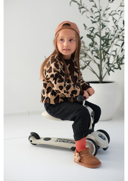 Minto Kız Çocuk ve Bebek Süet Kışlık Pembe Bot - Ortopedik Kaymaz Taban Içi Kürklü Sıcak Tutan Kar Botu