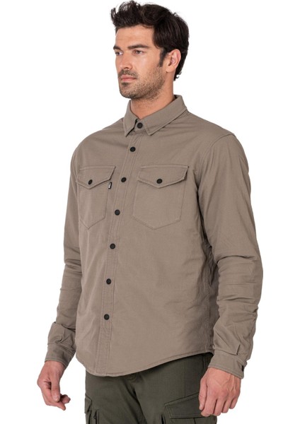 Thebikerjeans Eagle Beige Korumalı Motosiklet Gömleği Erkek fiyatları