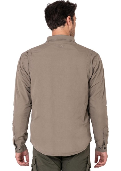 Thebikerjeans Eagle Beige Korumalı Motosiklet Gömleği Erkek fırsatları