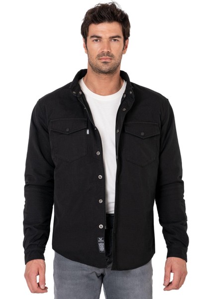 Thebikerjeans Eagle Black Korumalı Motosiklet Gömleği Erkek modelleri