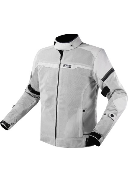 Riva Yazlık Korumalı Motosiklet Montu Gri Siyah