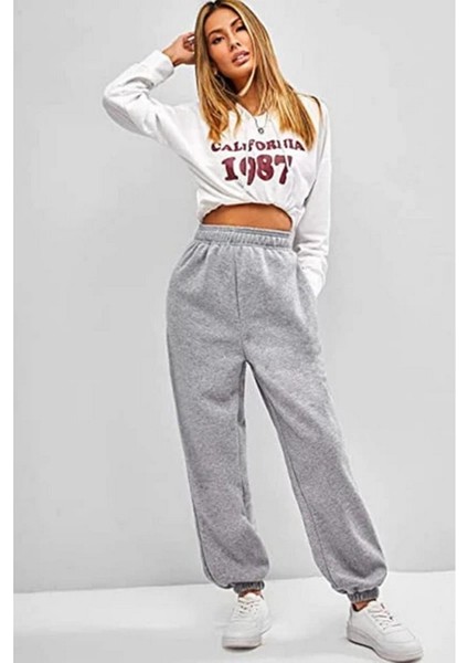 Kadın Eşofman Altı Gri modelleri