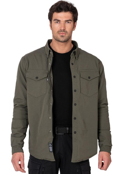 Thebikerjeans Eagle Khaki Korumalı Motosiklet Gömleği Erkek fiyatları