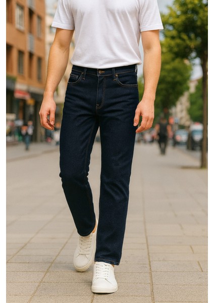 Cedy Denım Erkek Yüksel Bel Bol Kesim Boru Paça Kot Pantolon Reguler Fit Jean C336