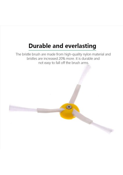 18X Irobot Roomba Için 18X Yan Fırça 600 800 900 Serisi 671 R671 696 R696 692 R692 605 R605 680 R680 860 870 871 875 880 (Yurt Dışından) fiyatları