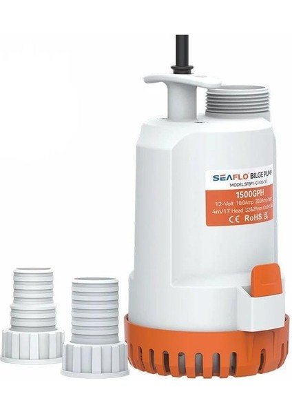 Üsten Çıkış Sintine Pompası 2000 Gph 12 V
