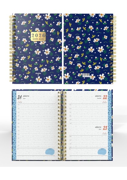 Spiralli 2026 Ajanda Flowers 3 fiyatları