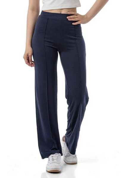 Kadın Pike Modal Kumaş Pantolon Lacivert