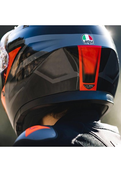 Motosiklet Kaskı K3 Mplk Compound Black Red