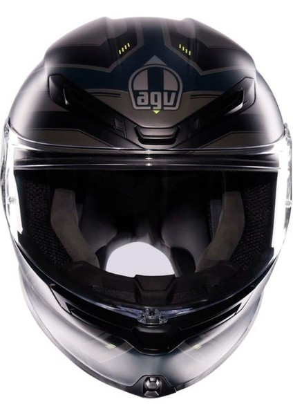 Motosiklet Kaskı K6 Mplk Enhance Matt Grey Yellow Fluo fiyatları