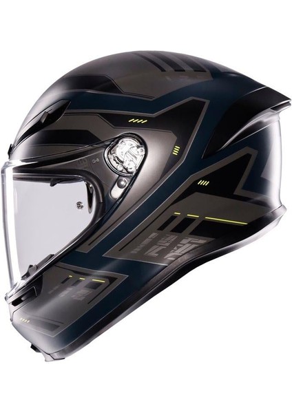 Motosiklet Kaskı K6 Mplk Enhance Matt Grey Yellow Fluo fırsatları