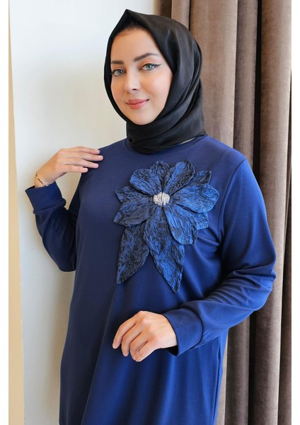 Kadın Dikme Çiçek Detaylı Tesettür Takım modelleri
