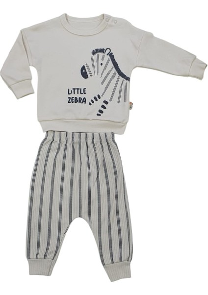 Zebra Baskılı Bebek Takım