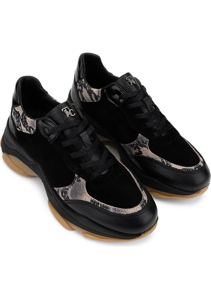 Kadın Hakiki Deri Siyah Sneakers & Spor Ayakkabı 154 3382 Bn Ayk SK25-26 Sıyah fiyatları