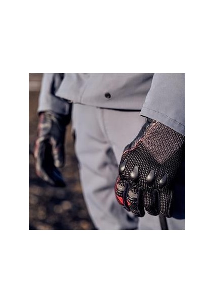 Karakum Ergo-Tek Korumalı Motosiklet Eldiveni Blk