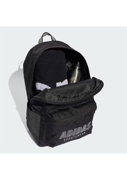 Classic House Of Tiro Graphic Unisex Siyah Günlük Stil Sırt Çantası JX9085 fırsatları