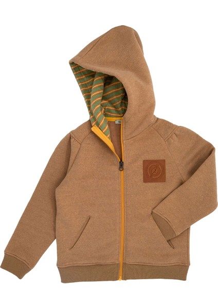 Reborn Fermuarlı Kapüşonlu Açık Kahve Kışlık Kız Çocuk Ceket fiyatları