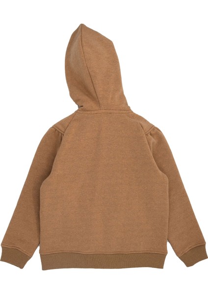 Reborn Fermuarlı Kapüşonlu Açık Kahve Kışlık Kız Çocuk Ceket fırsatları