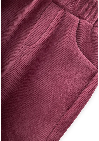 Fitilli Kadife Pantolon 1-8 Yaş Mürdüm modelleri