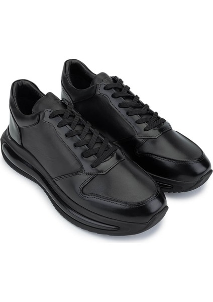 Erkek Hakiki Deri Siyah Sneakers & Spor Ayakkabı 1145 1504 Erk Ayk SK25-26 Sıyah fiyatları