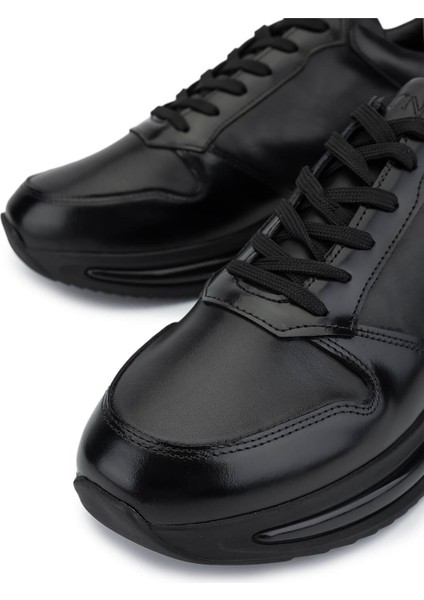 Erkek Hakiki Deri Siyah Sneakers & Spor Ayakkabı 1145 1504 Erk Ayk SK25-26 Sıyah modelleri