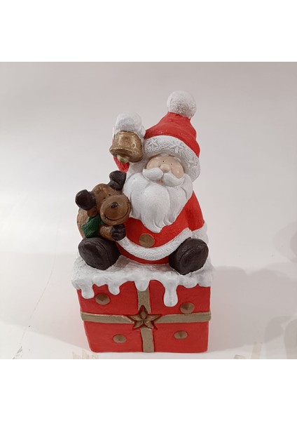 Geyikli Noel Baba Biblo - 18 x 32 cm
