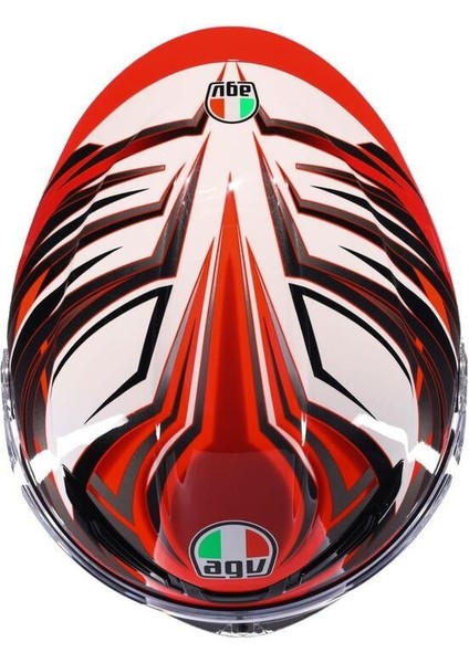 Kapalı Motosiklet Kaskı K6 S Mplk Reeval Wht Red Grey fırsatları