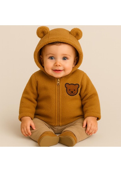 Unisex Mont Bebek Welsoft Ayı Kulaklı Fermuarlı fiyatları