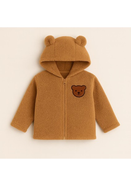 Unisex Mont Bebek Welsoft Ayı Kulaklı Fermuarlı fırsatları