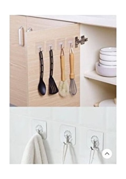 Şeffaf Kendinden Yapışkanlı Kapı Duvar Askısı 10 Adet Çok Amaçlı Kullanım İçin indirimleri