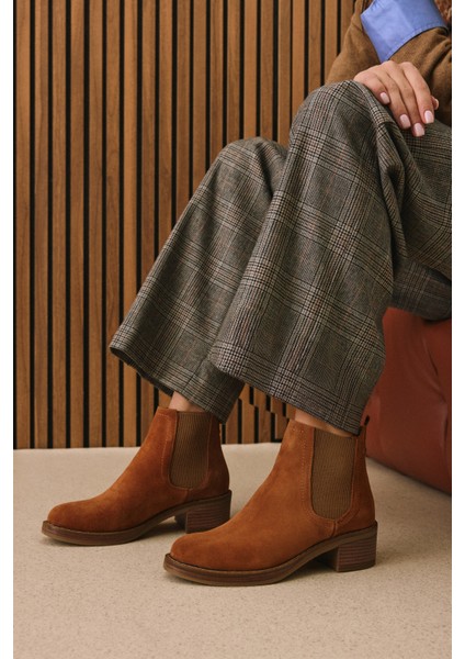 , Kadın Hakiki Deri Bot 1531020Z2325 Taba