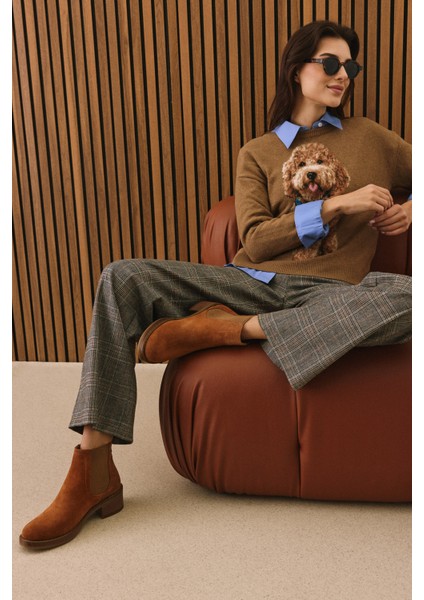 , Kadın Hakiki Deri Bot 1531020Z2325 Taba fiyatları