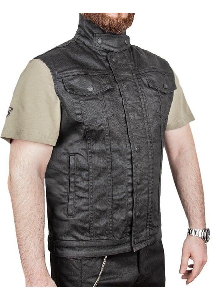 Thebikerjeans Black Iron Vest Kot Motosiklet Yeleği fiyatları