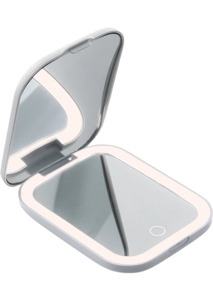 Beauty Pro Dokunmatik LED Işıklı Katlanabilen Makyaj Aynası-Şarj Edilebilir Uzun Kullanım Ömrü