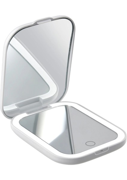 Beauty Pro Dokunmatik LED Işıklı Katlanabilen Makyaj Aynası-Şarj Edilebilir Uzun Kullanım Ömrü