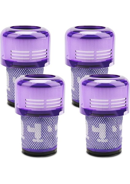 4 Paket V12 Filtreler Dyson V12 Ince Vakumları ve V12 Slim Vakuumları Algılama Bölüm No 971517-01 (Yurt Dışından)