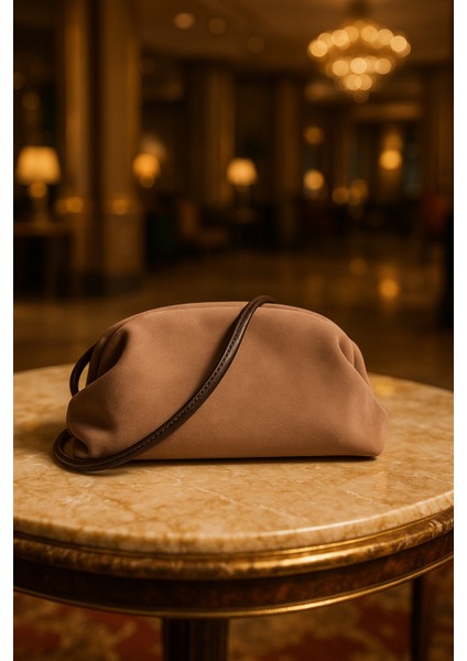 Vizon Süet Portföy Çapraz ve Omuz Çanta