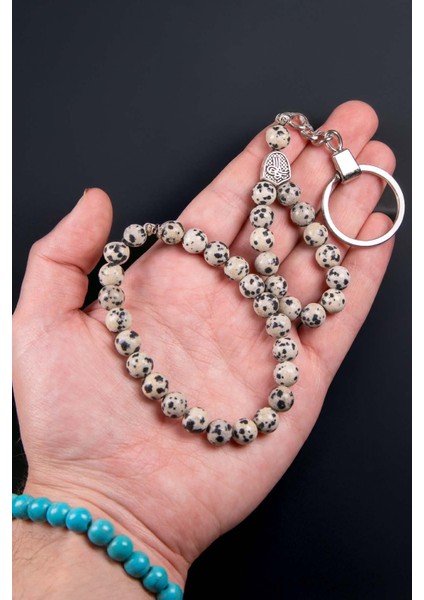 Jasper Taşı Bilek ve Anahtarlık Set Kombini