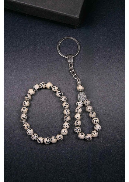 Jasper Taşı Bilek ve Anahtarlık Set Kombini fiyatları