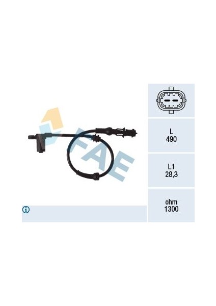Mtxdpn Abs Tekerlek Hiz Sensörü Corsa C-Meriva-Tigra 1.4-1.8-2.0 16V