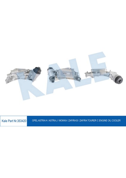 Mtxdpn Yağ Soğutucu Opel Astra H / Astra J / Mokka / Zafira B / Zafira Tourer C
