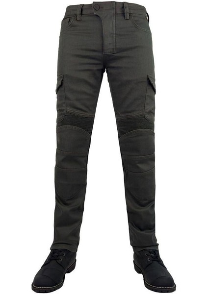 Thebikerjeans Adventure Flx. Khaki Korumalı Motosiklet Pantolonu