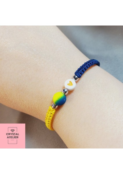 Fenerbahçe Temalı Makrome Bileklik – Sarı Lacivert Kalp Boncuk El Yapımı Unisex Taraftar Bileklik - Fenerbahçe Bileklik - Taraftar Bileklik - Makrome Bileklik - Sarı Lacivert Bileklik fiyatları