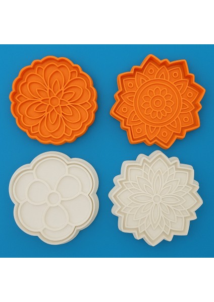 Mandala Desenli 3D Baskı Kek Kalıbı – Şık ve Dekoratif Kek Kalıbı (4’lü Set) fırsatları